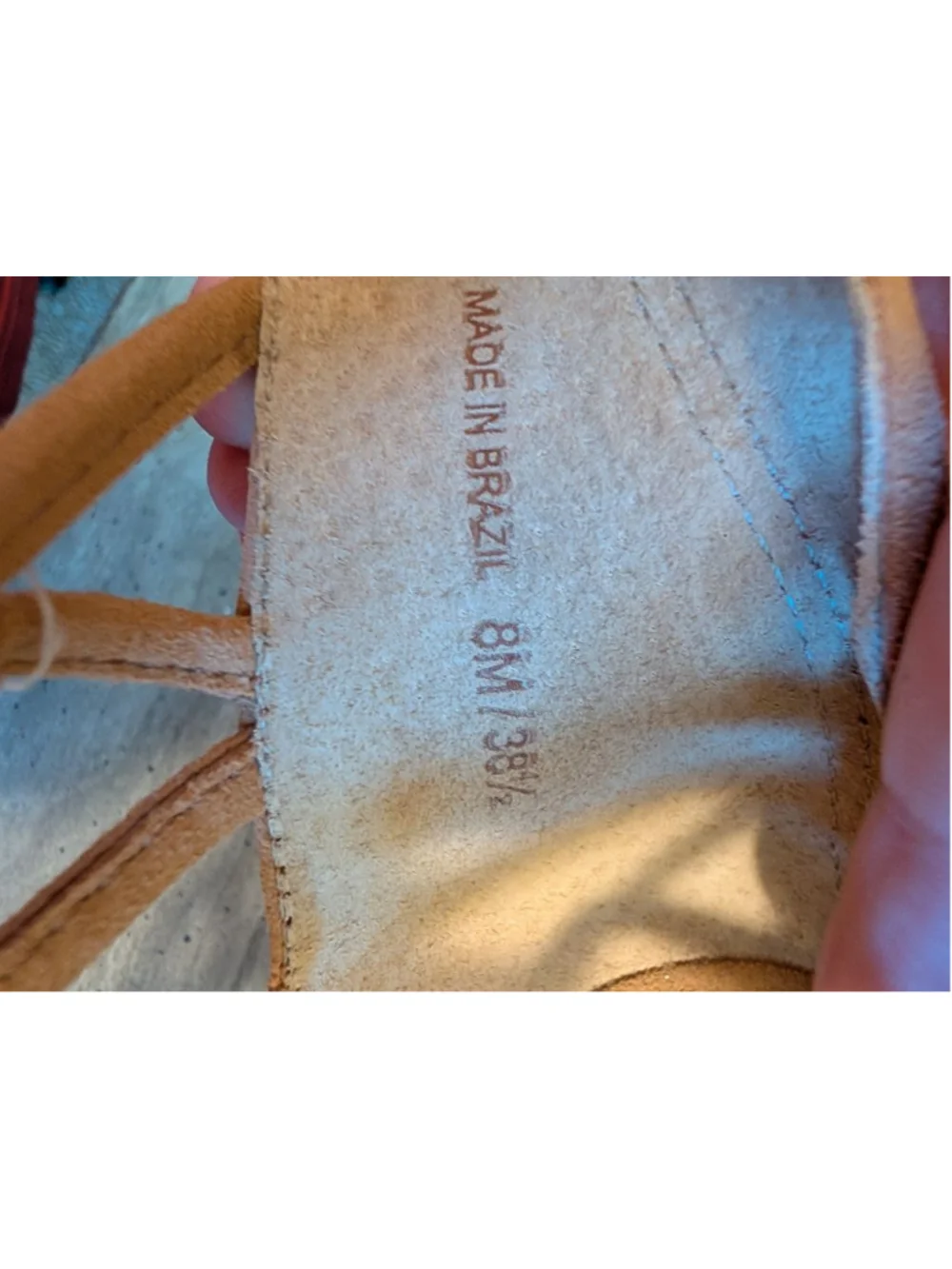 Vince Camuto Tan Knotted Strappy Block Heel Sandals Size 8, women's